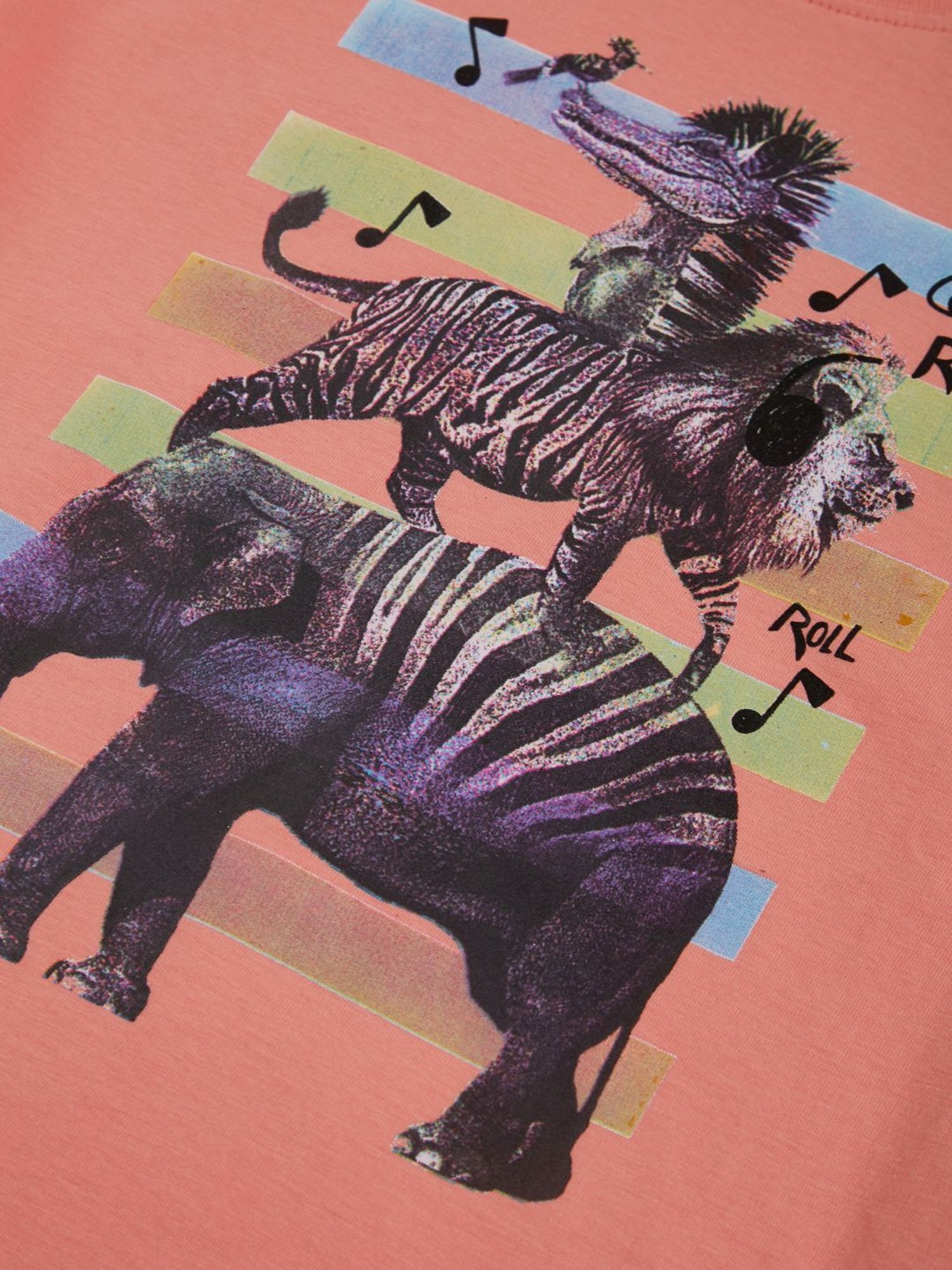 Gini & Jony Boys Peach Cotton Printed T-Shirt