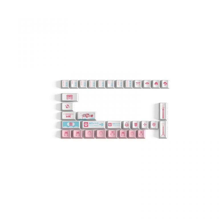 Akko Carbon Retro 158-Key ASA Profile PBT Double-Shot Full Keycap Set for Mechanical Keyboards with Collection Box