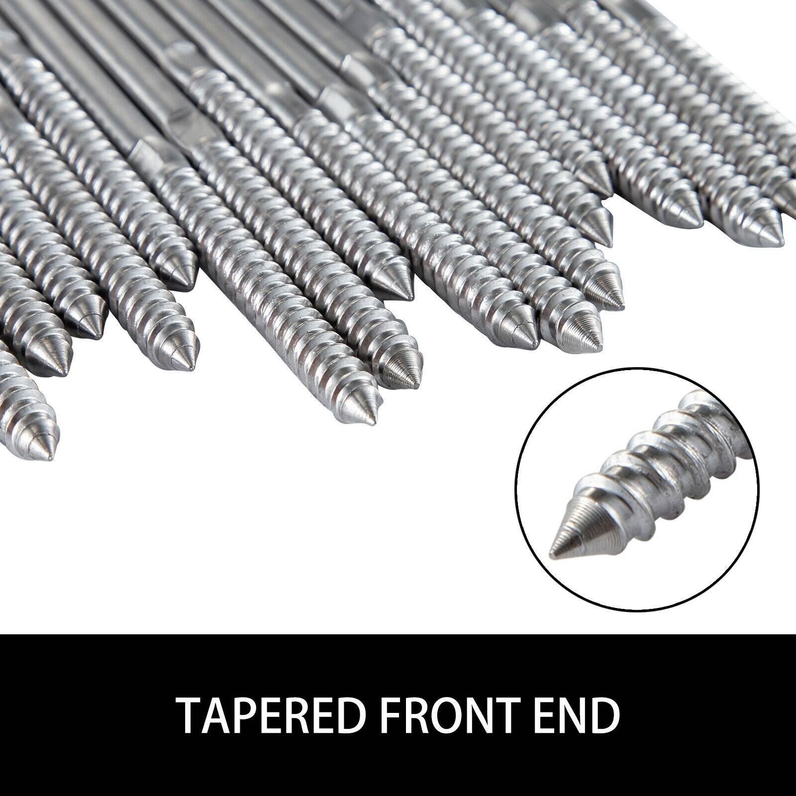 105 pack Cable Railing Swage T316 Stainless Steel Railing 3/16'' Lag Screw End