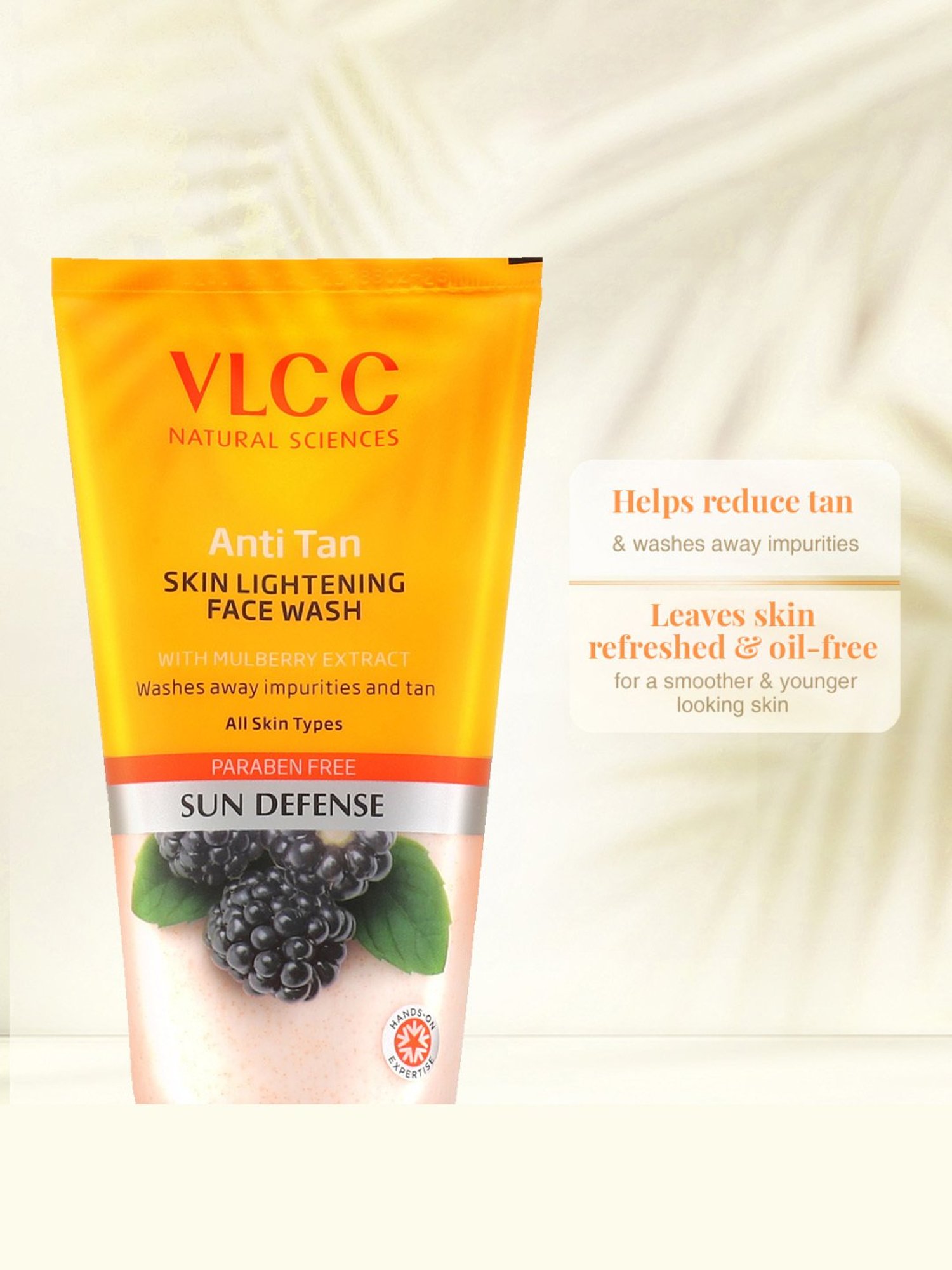 VLCC Anti Tan Skin Lightening Face Wash Buy 1 Get 1 Free - Pack of 2
