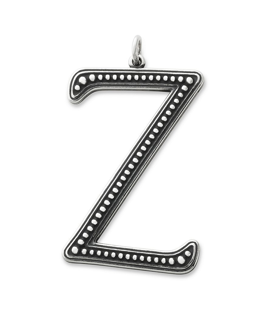 James Avery Beaded Initial Pendant Charm