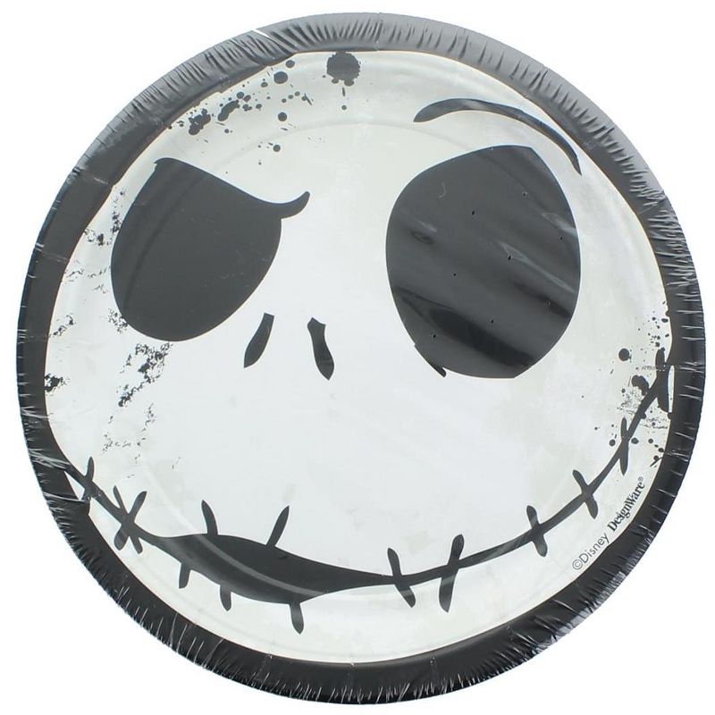 Amscan Nightmare Before Christmas 7" Round Paper Party Plates - 8 Count