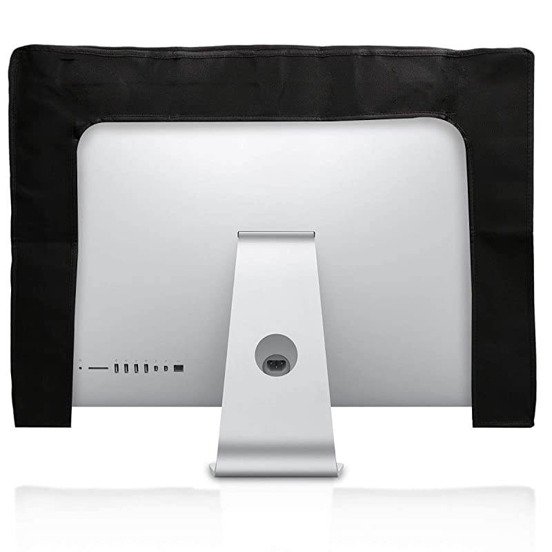 Computer Monitor Cover Compatible with 27-28" Monitor - Monitor Cover - Don't Touch My Screen White/Black