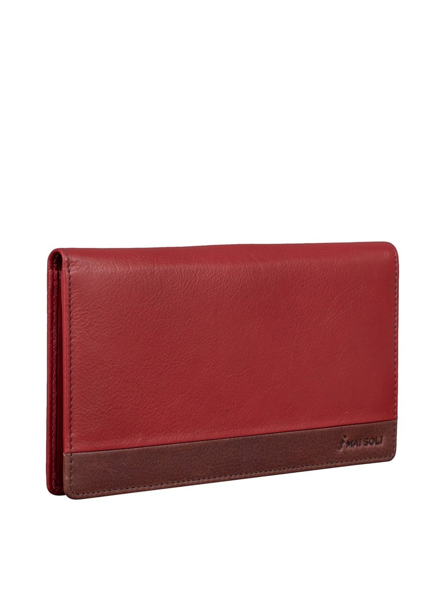 Mai Soli Antique Red Solid Passport Holder