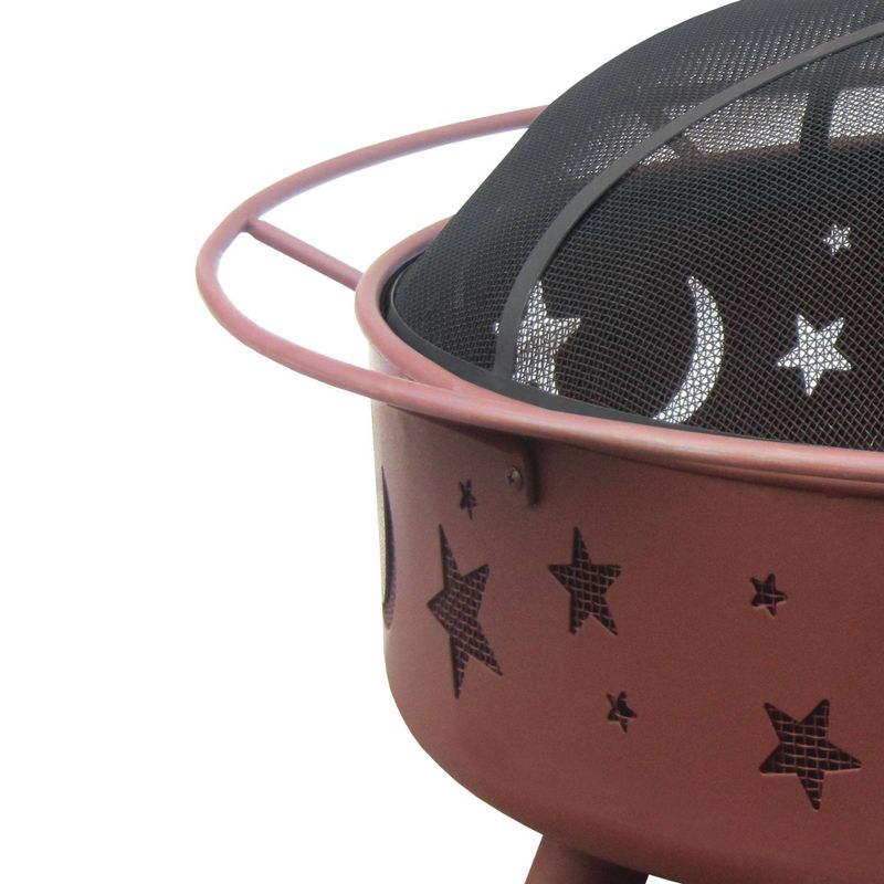 43" Super Sky Stars and Moon Wood Burning Fire Pit - Clay - Landmann
