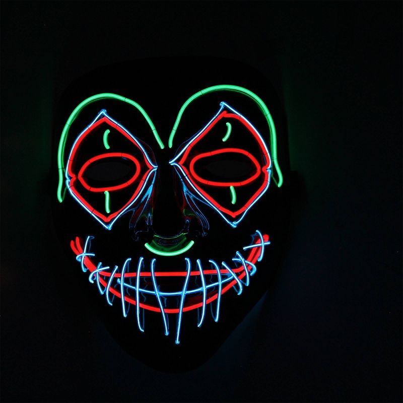 LED Scary Clown Halloween Mask
