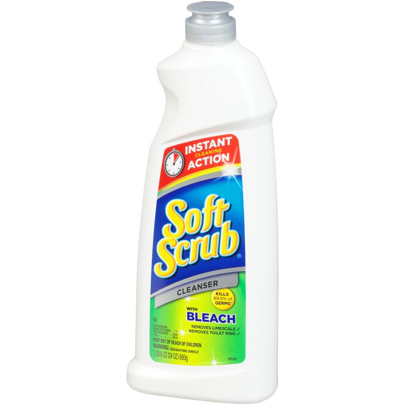 Soft Scrub Cleanser with Bleach Surface Cleaner, 24 fl oz