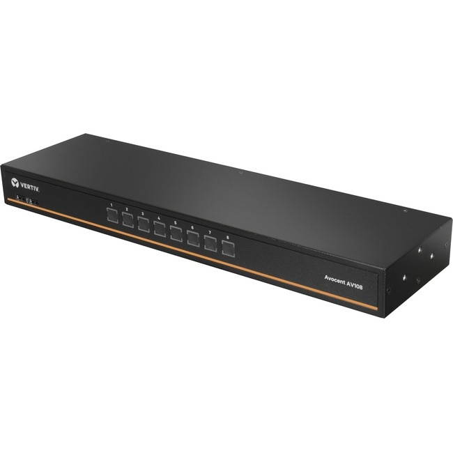 Vertiv Avocent AV108 8-Port Single-User Analog KVM Switch
