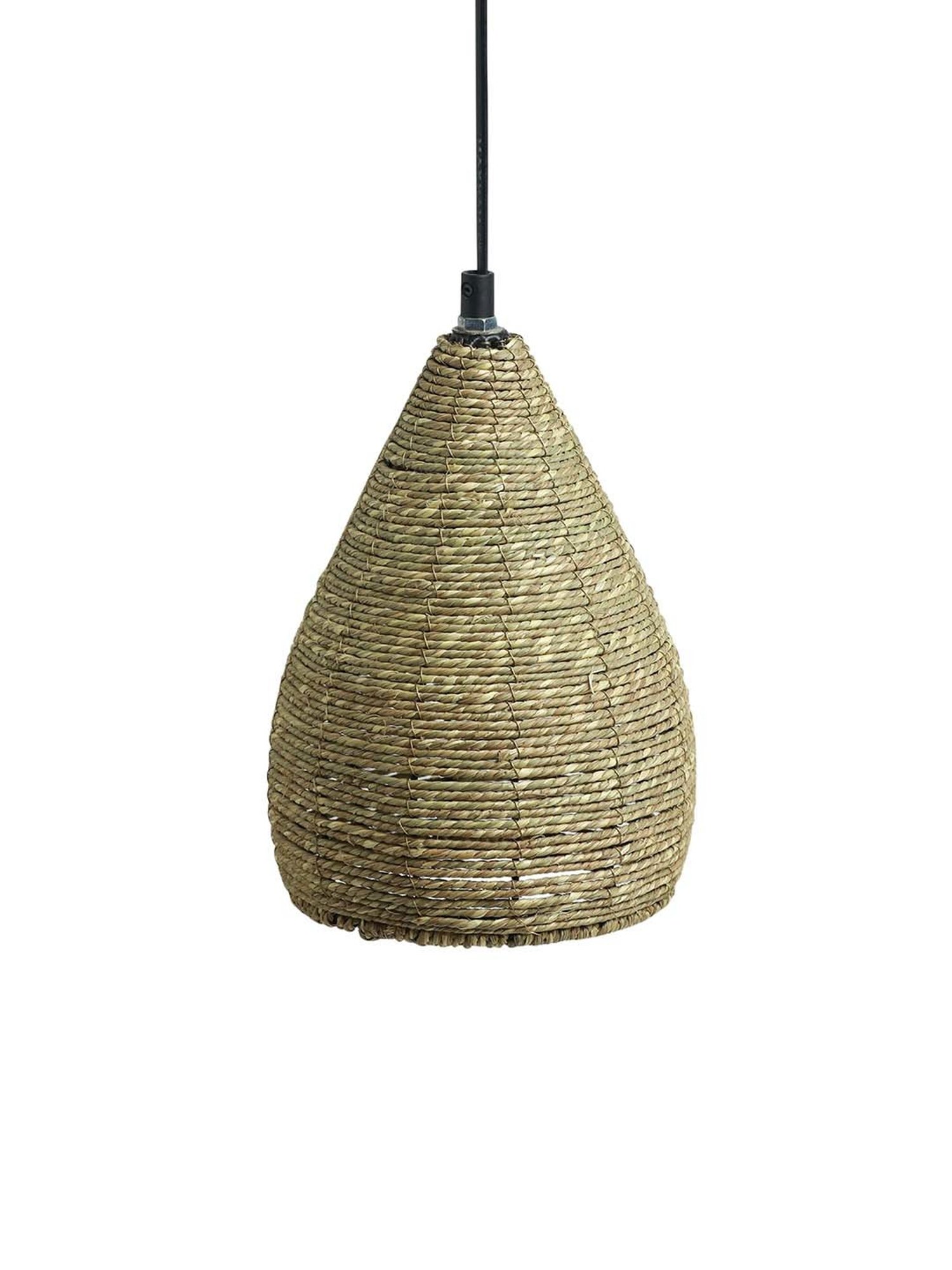 ExclusiveLane Marvels Beige Jute Handwoven Hanging Pendant Lamp
