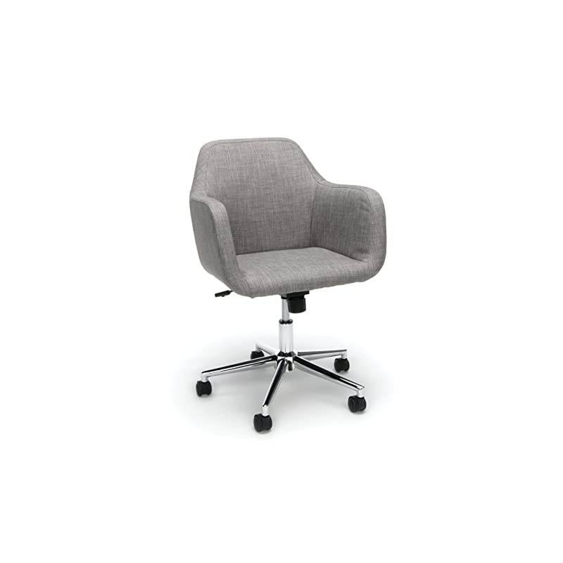 ESS Collection Upholstered Home Office Desk Chair, in Grey (ESS-2085-GRY)