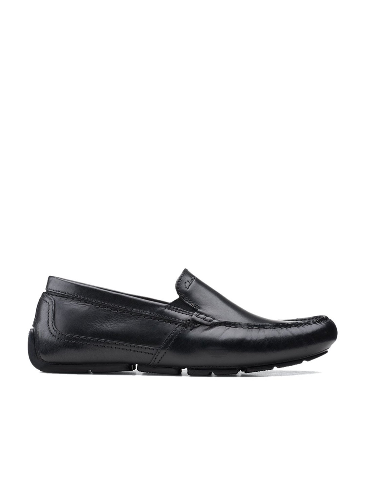 Clarks Men's Markman Plain Black Loafers