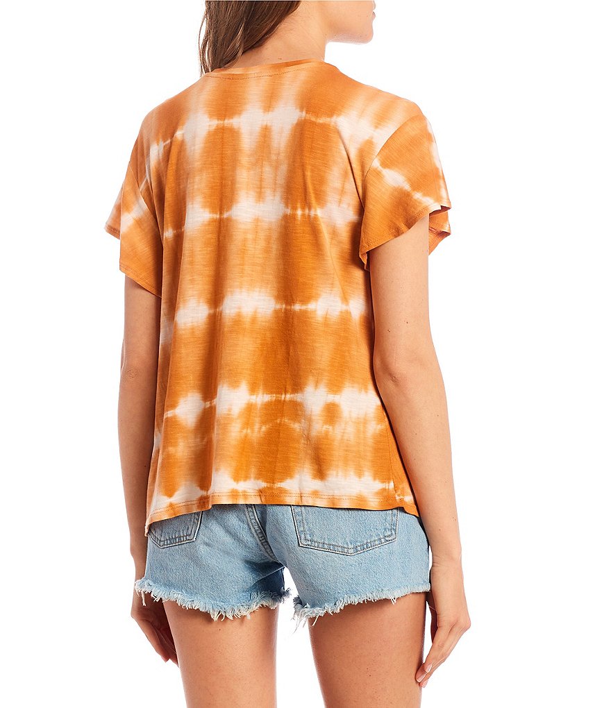 Double Zero Horizontal Tie-Dye Short Sleeve Tee
