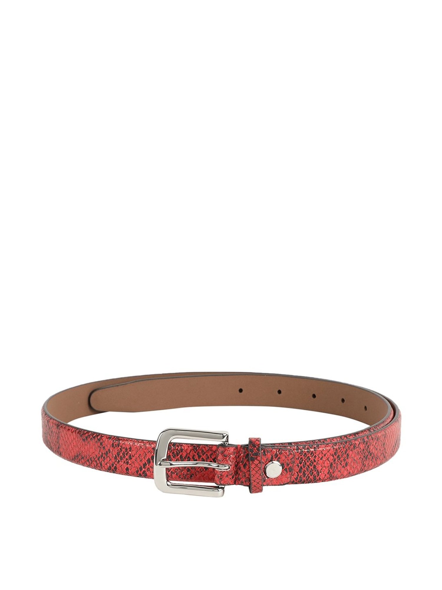 Alvaro Castagnino Red Narrow Belt for Women