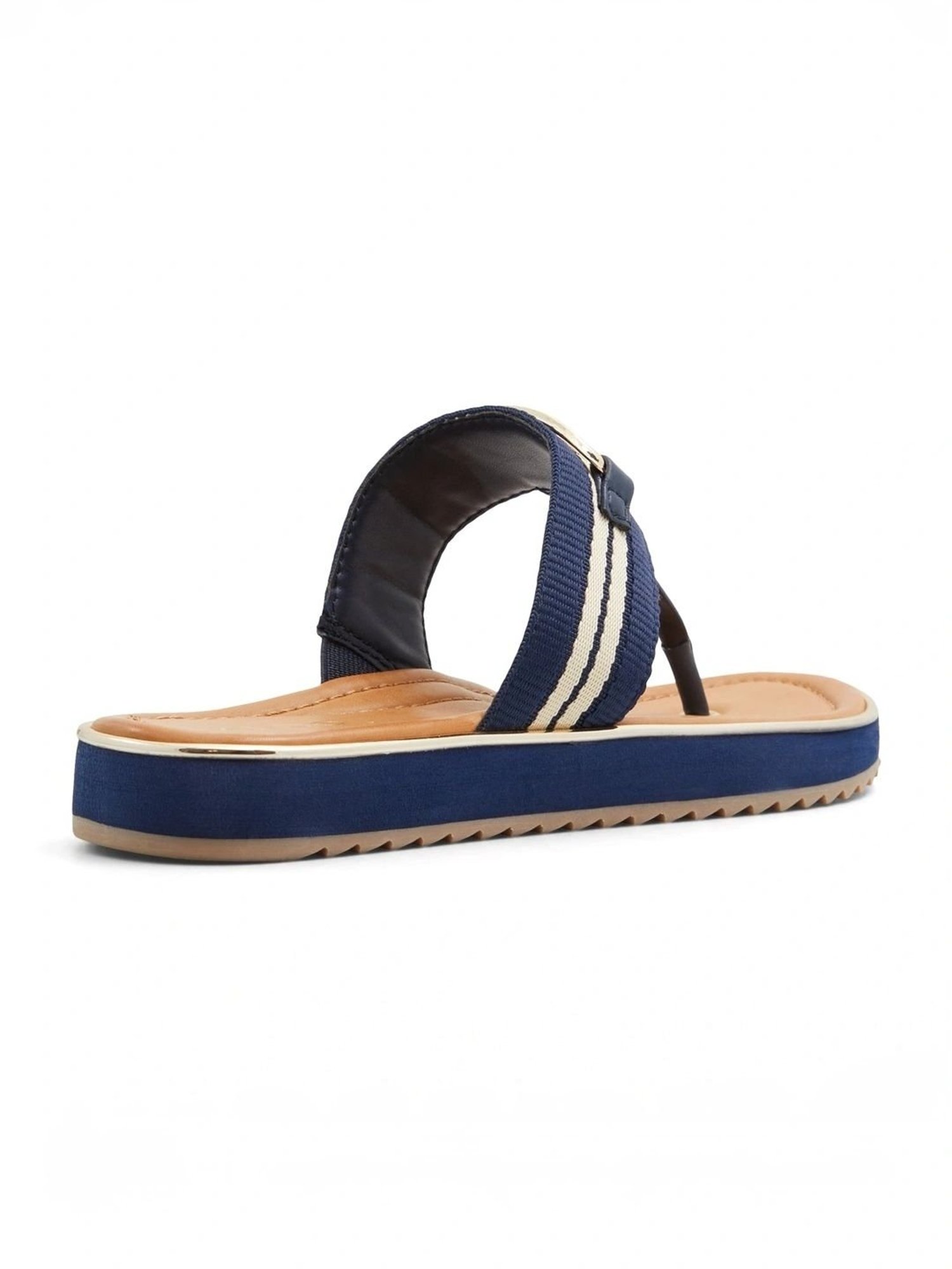 Aldo Women's NESIEN Navy T-Strap Sandals