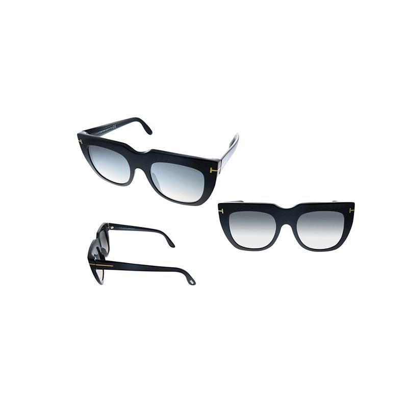 Tom Ford TF 687 01C Womens Square Sunglasses Black 51mm