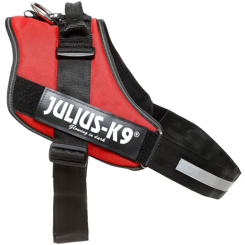 Julius K-9 16IDC-R-3 IDC Powerharness Reflective No Pull Dog Walking Vest Harness for Large Dogs from 88 to 154 Pounds, Size 3, Red