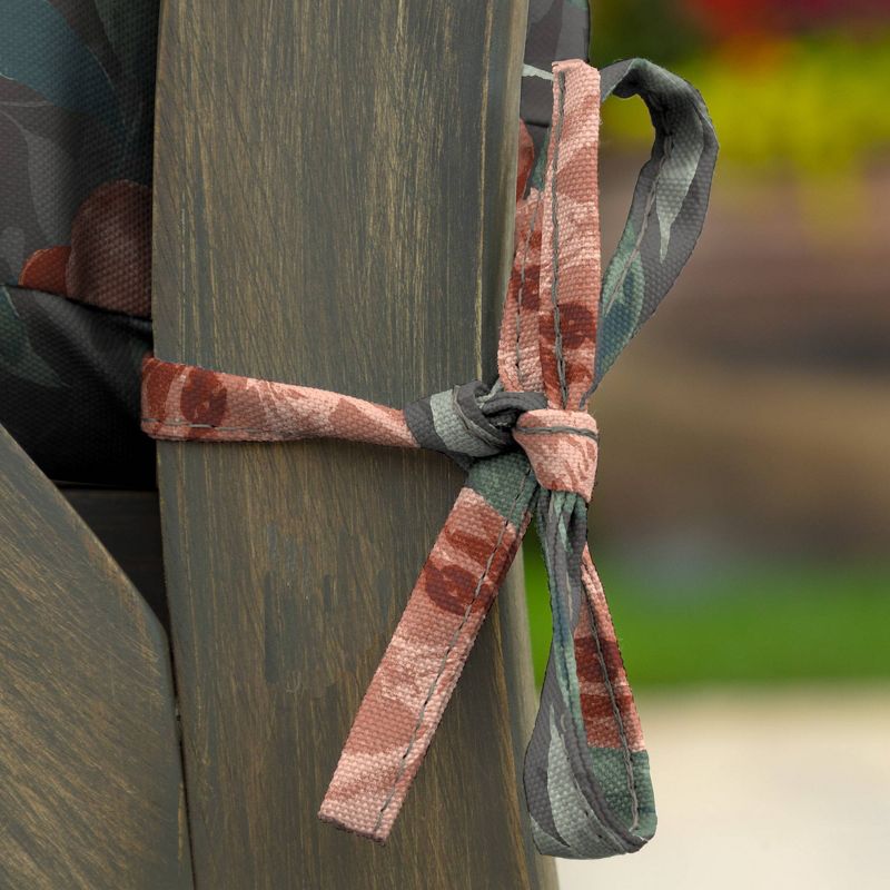 2pk Phoebe Floral Oudoor Seat Cushion Gray - Arden Selections