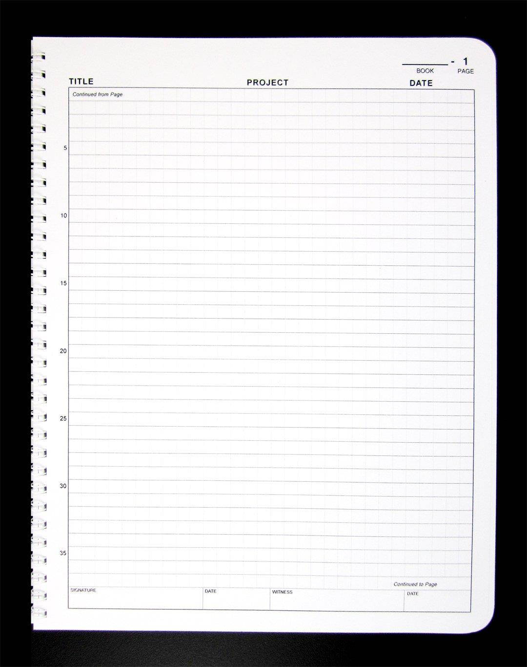 BookFactory Student Lab Notebook (Scientific Grid Format), 200 Pages [Wire-O Bound] (LAB-200-WTG)