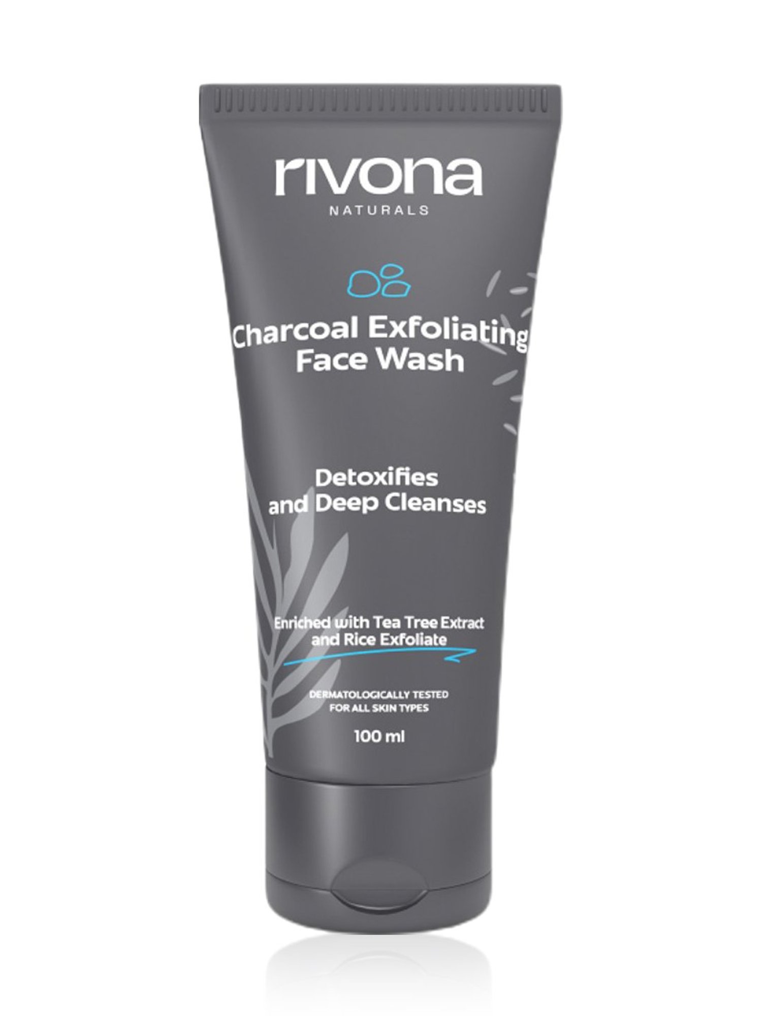 Rivona Naturals Charcoal Exfoliating Face Wash - 100 ml