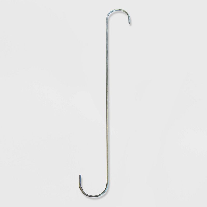 5pk 18" Galvanized Steel Heavy Duty S-Hook Hangers Gray - Glamos