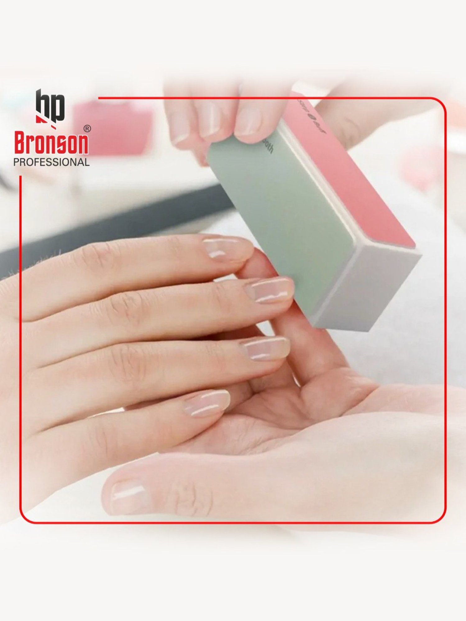 Bronson Professional Nail Buffer Shiner Filer 4 Way Manicure Pedicure Block