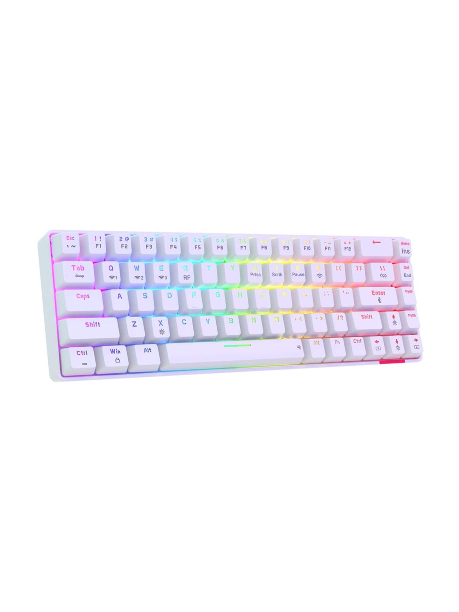 Portronics POR-1607 Hydra 10 Mechanical Wireless Gaming Keyboard with RGB Lights (White)