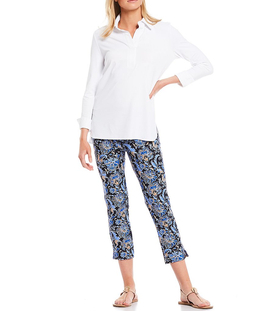 Jude Connally Hadley Roll-Tab Sleeve Point Collar Tunic