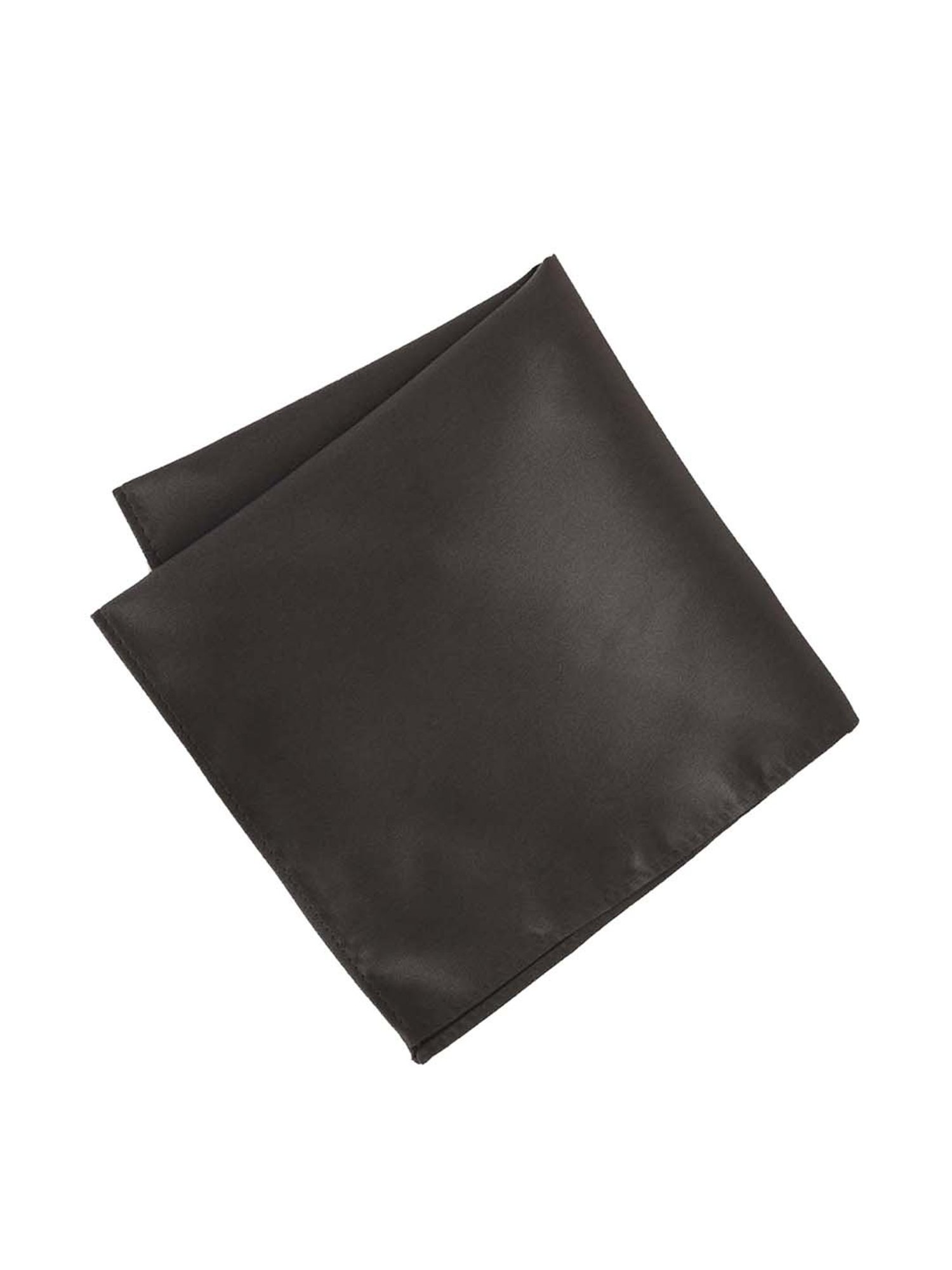 CHOKORE Brown and Yellow Plaid Pocket Square