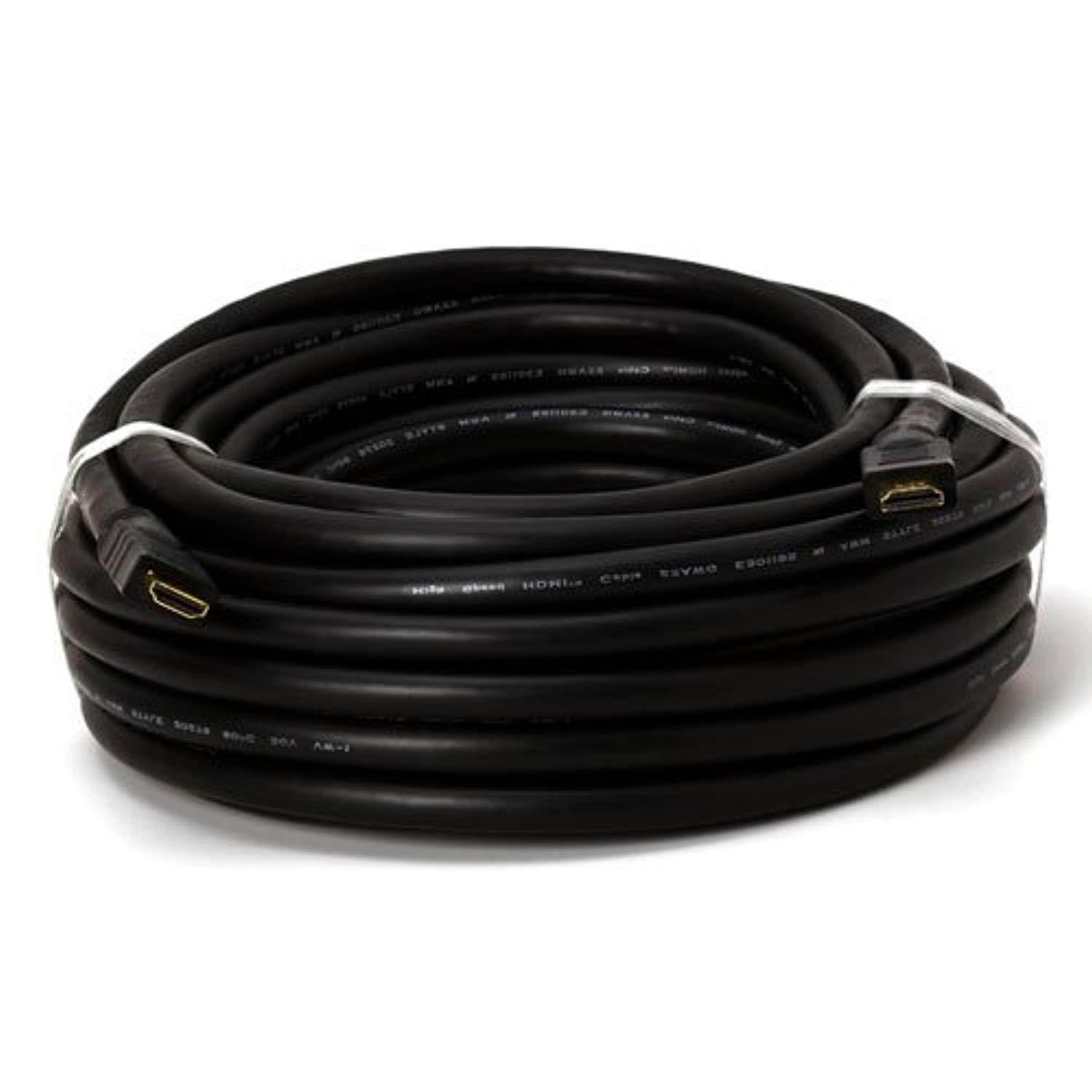 45 feet 22awg cl2 standard speed hdmi cable - black (in-wall installation)