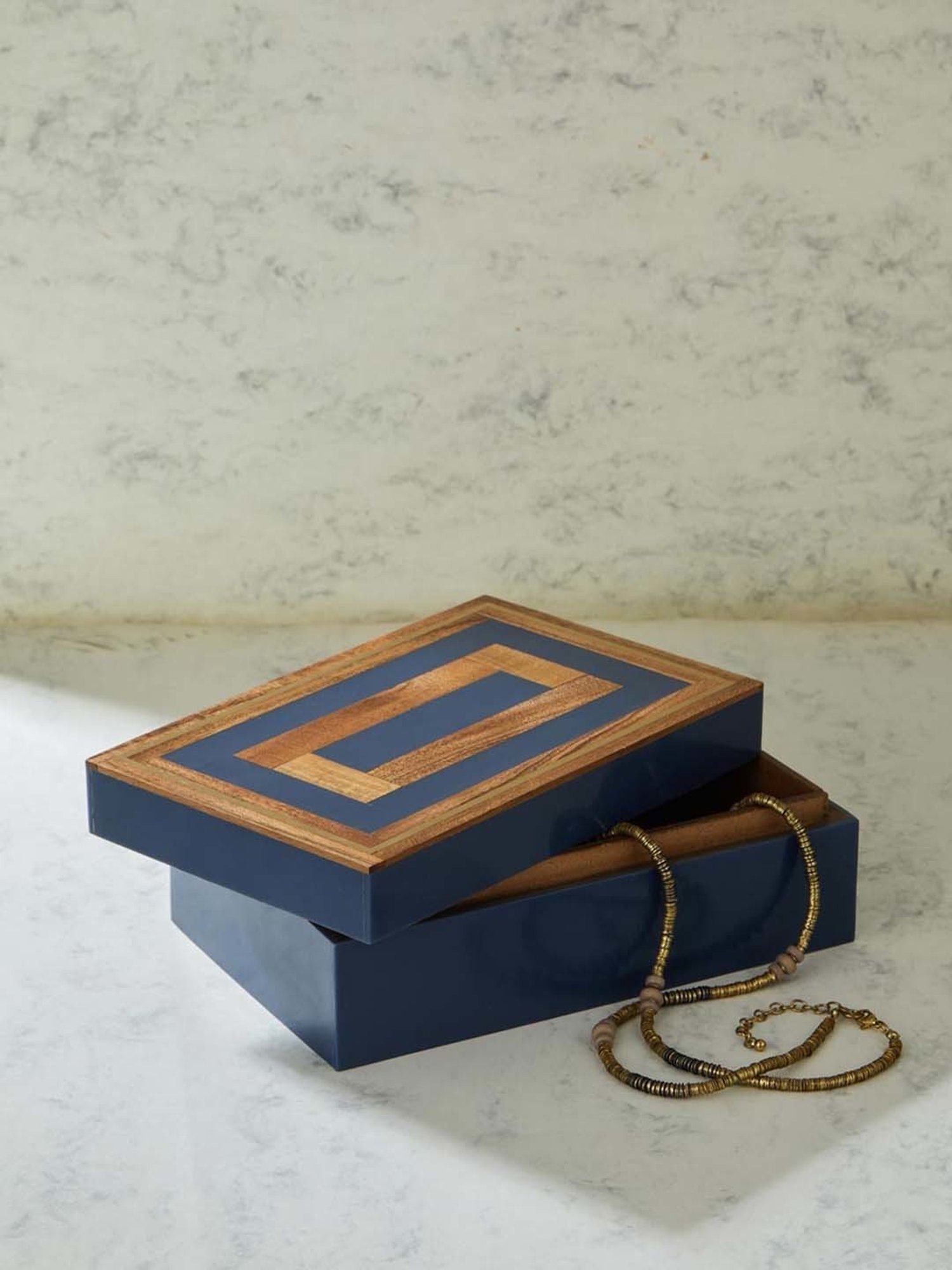 Fabindia Rhythm Blue Resin Utility Box