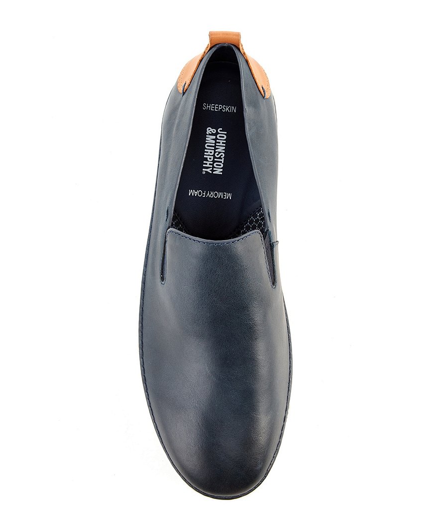 Johnston & Murphy Men's Noah Leather Slip-Ons
