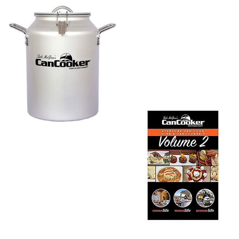 CanCooker CC-001-CN Convection 4 Gallon Steam Cooker for 20 People Bundle with CanCooker 100 Page 5 Meal Recipe Cookbook Volume 2