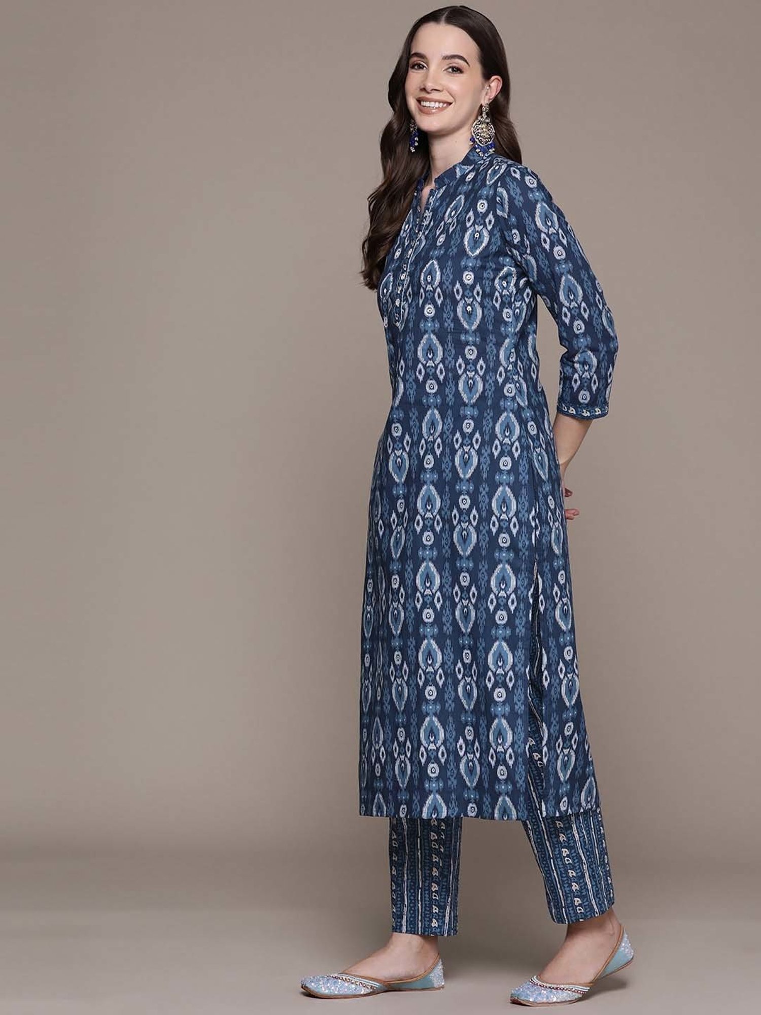 URBAN MYSTIC Black Rayon Embroidered Kurta & Sharara Set