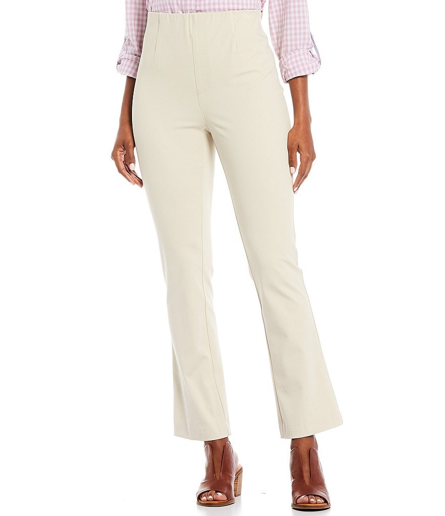 John Mark Hollywood Flat Front Soft Flare Twill Pants