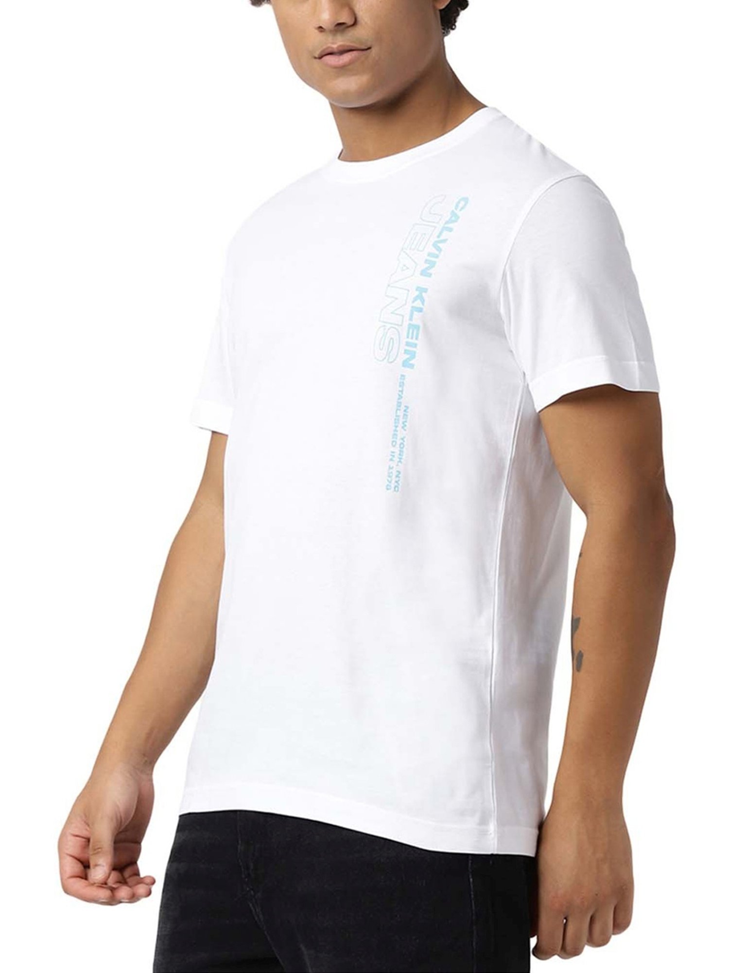 Calvin Klein Jeans Bright White Logo Regular Fit T-Shirt
