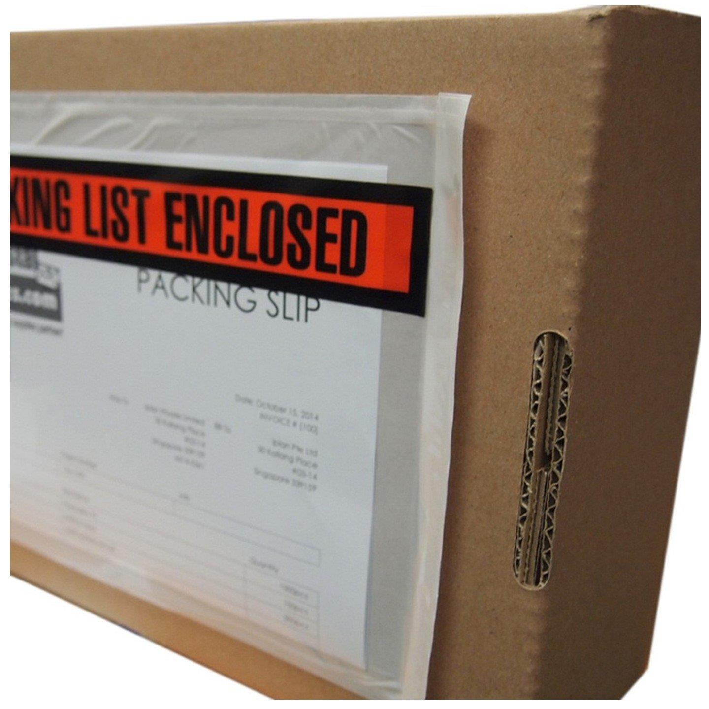 Sales4Less Packing List Envelopes 7.5" X 5.5" Pouches Invoice Enclosed Adhesive Bags Pack of 200