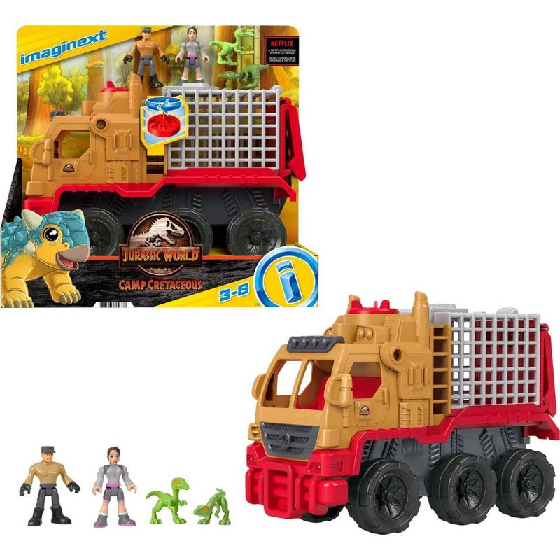 Fisher-Price Imaginext Jurassic World Camp Cretaceous Dinosaur Hauler & Yaz