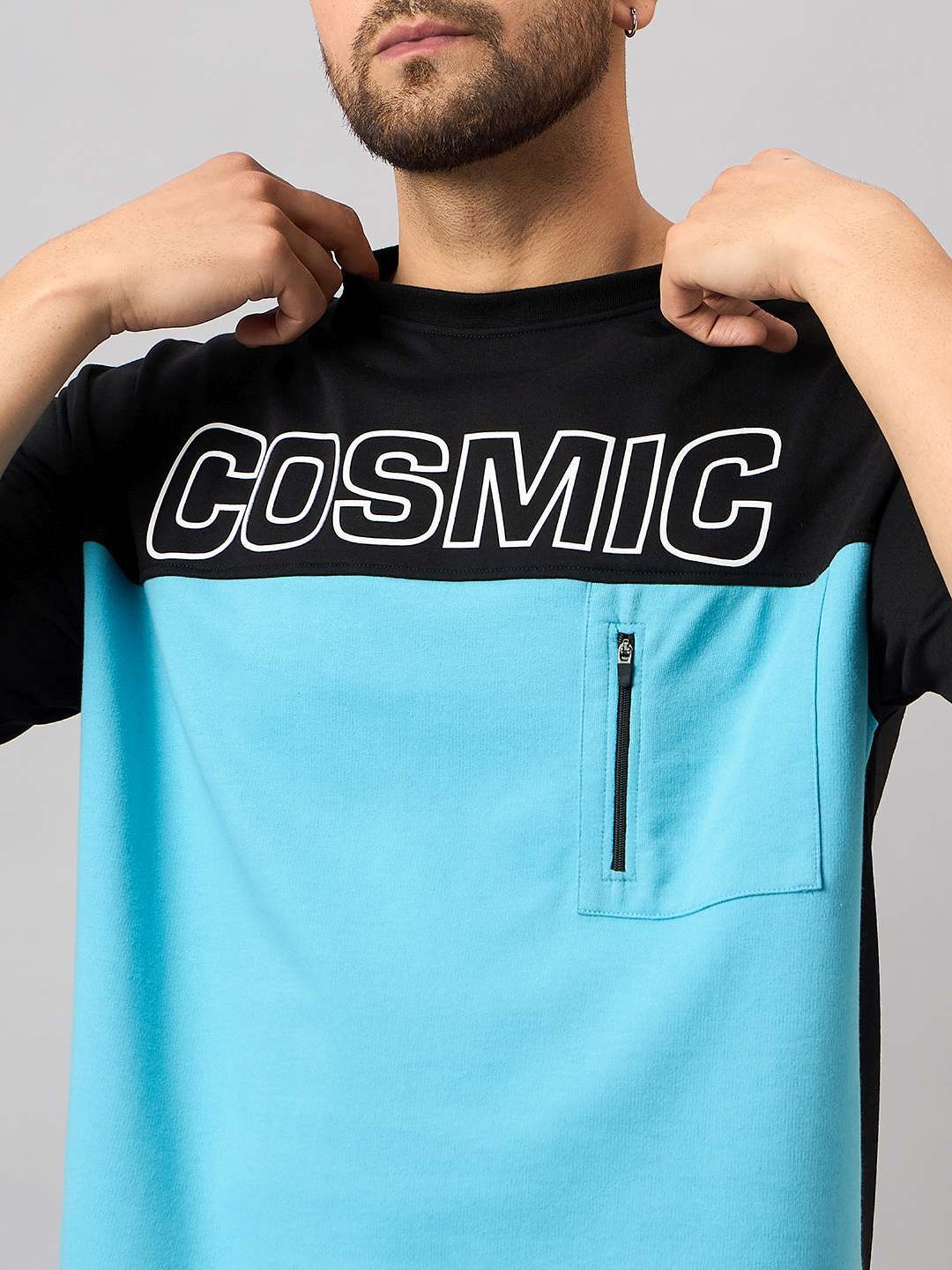 Club York Black Regular Fit Printed Co-Ord Sets