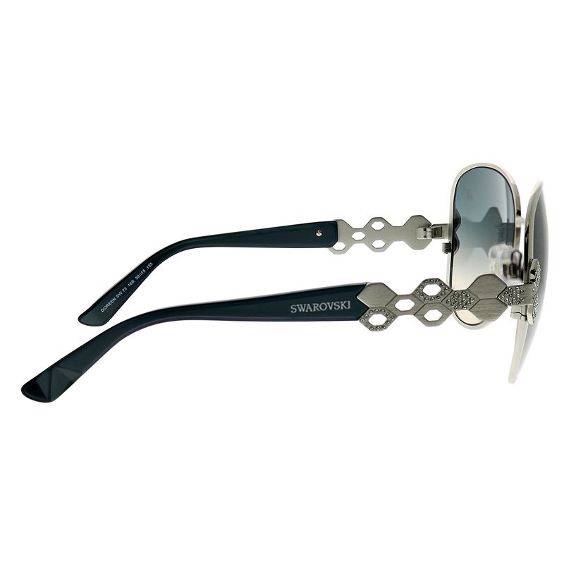 Swarovski SK0073 16B Womens Square Sunglasses Silver 58mm