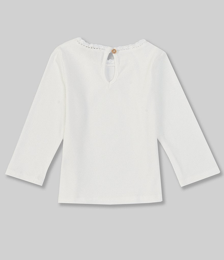 Chelsea & Violet Baby Girls 12-24 Months Long-Sleeve Rib Knit Tee