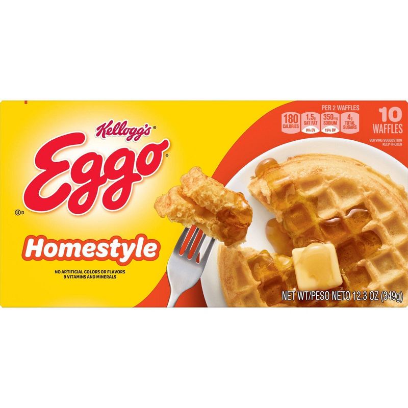 Kellogg's Eggo Frozen Homestyle Waffles - 12.3oz/10ct