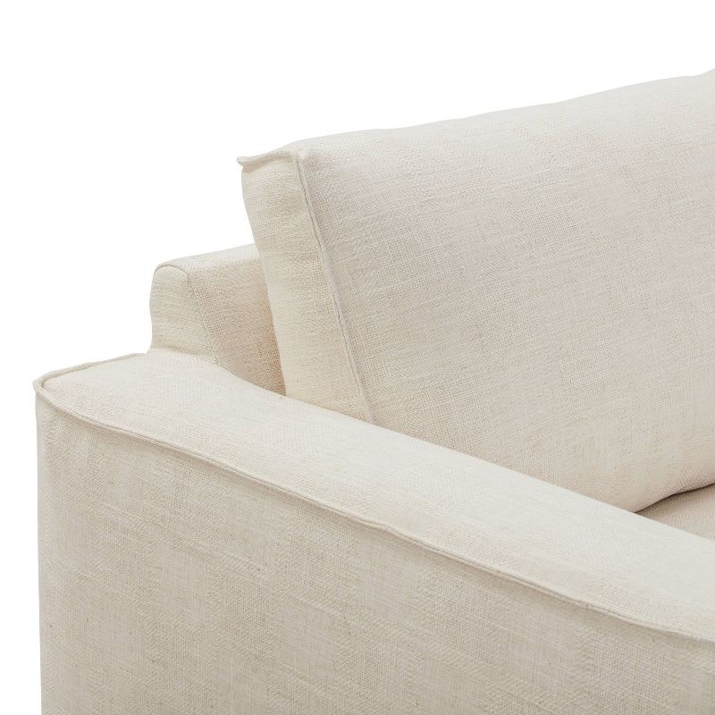 Deborah Left Sectional Sofa Alabaster White - Poly & Bark