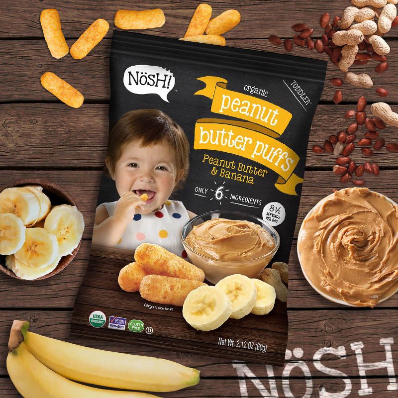 Nosh! Peanut Butter & Banana Baby Puffs - 2.12oz