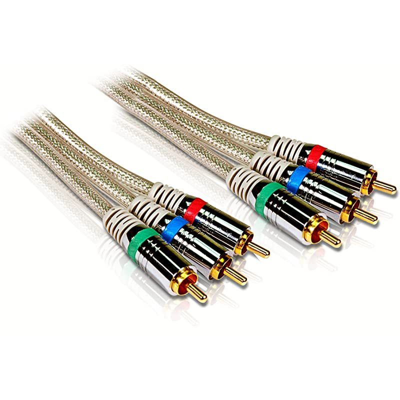 SWV3505W Video cable component video RCA M RCA M 6 ft shielded