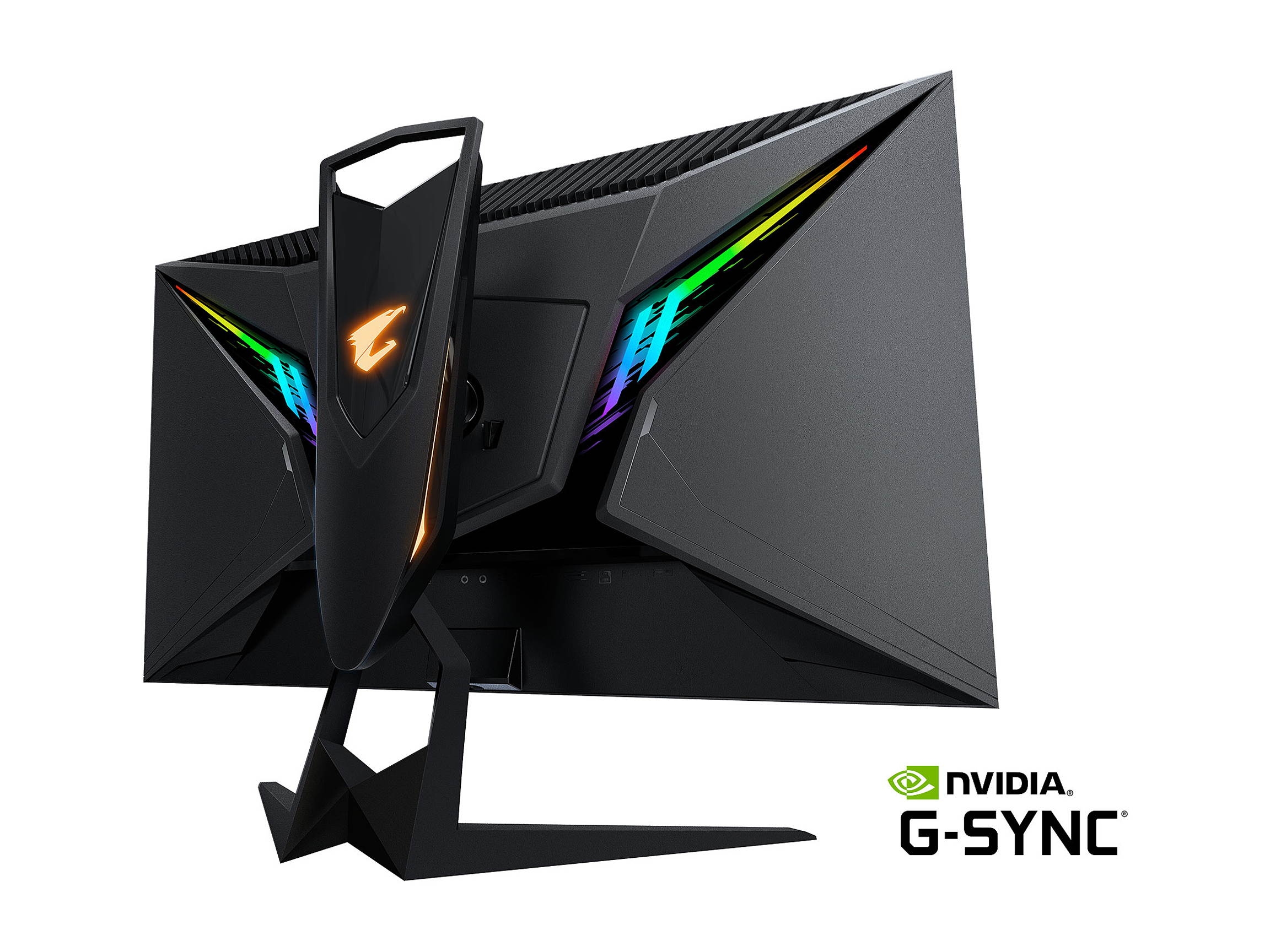 AORUS FI27Q-X 27" 240Hz 1440P HBR3, G-SYNC Compatible, SS IPS Gaming Monitor, Exclusive Built-in ANC, 2560 x 1440, 0.3ms Response Time, HDR, 93% DCI-P3, 1x Display Port 1.4, 2x HDMI 2.0, 2x USB 3.0