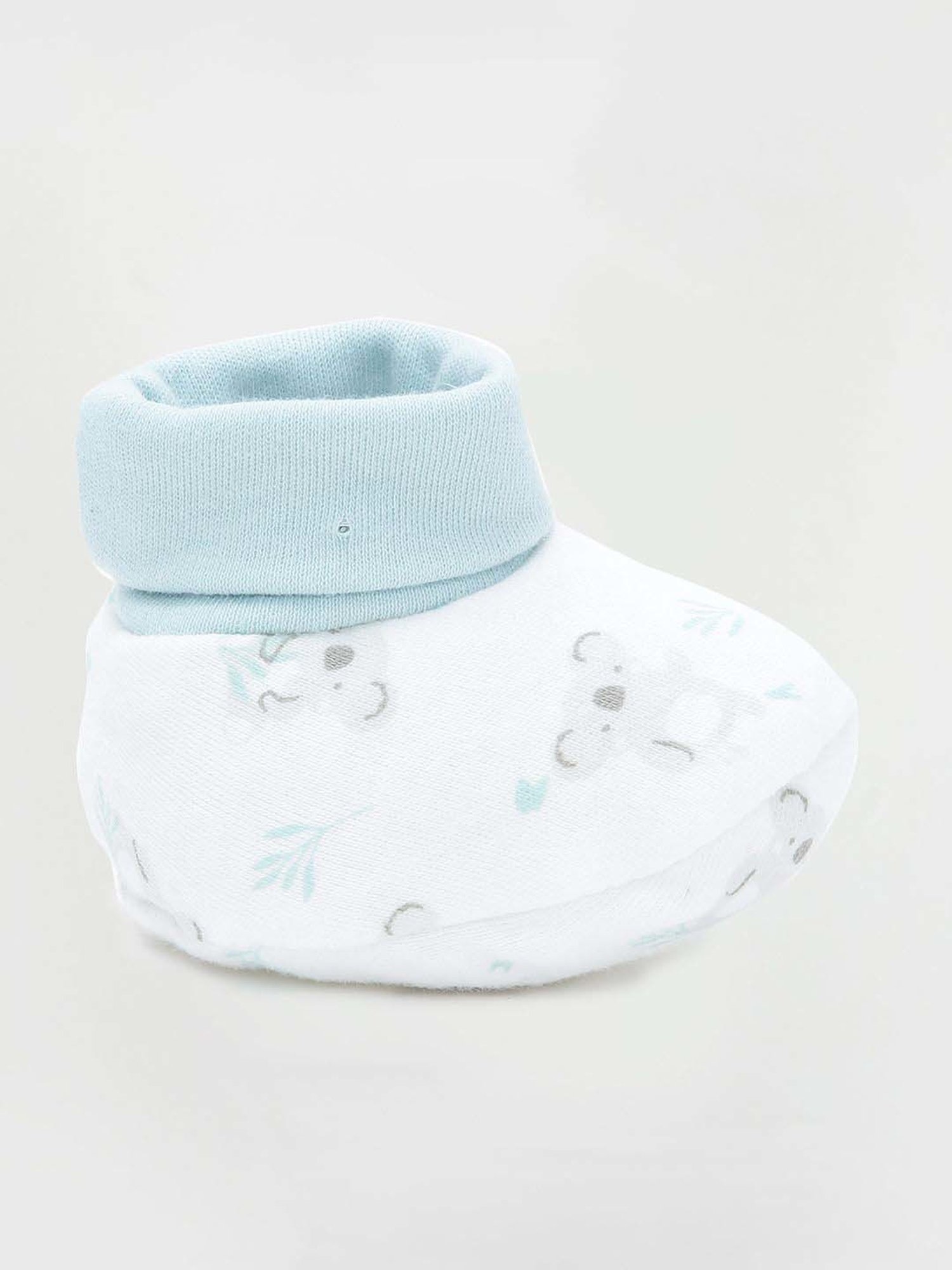 Juniors by Lifestyle Kids White & Blue Cotton Printed T-Shirt Set