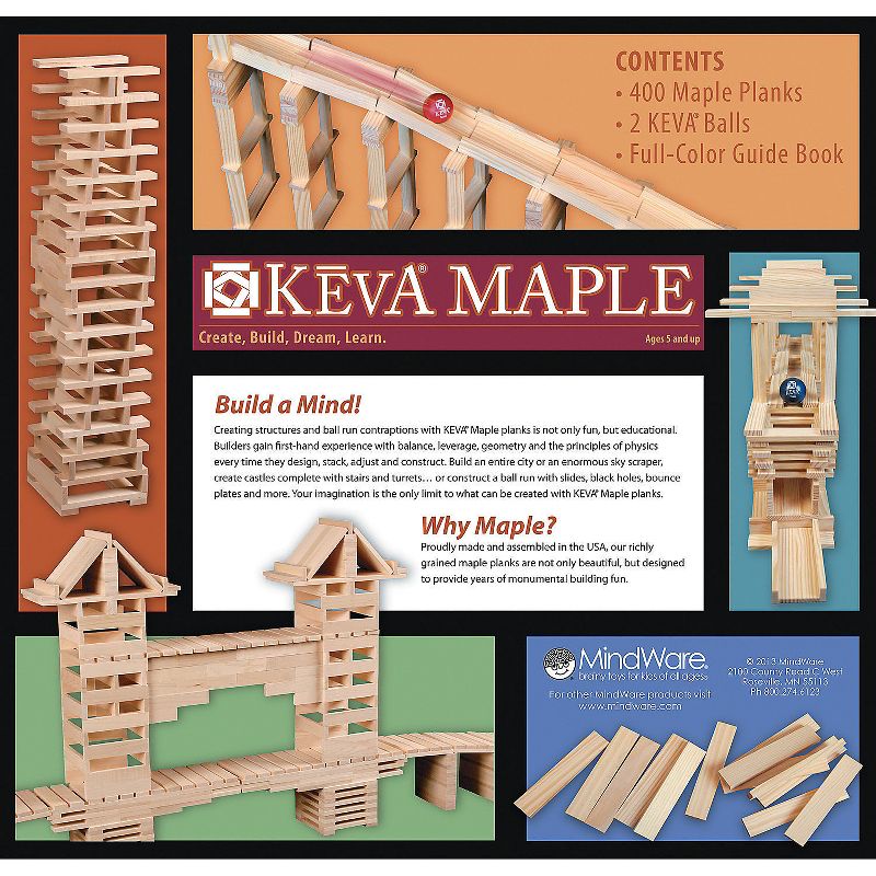 MindWare Keva Maple 400 Plank Set - Building Toys