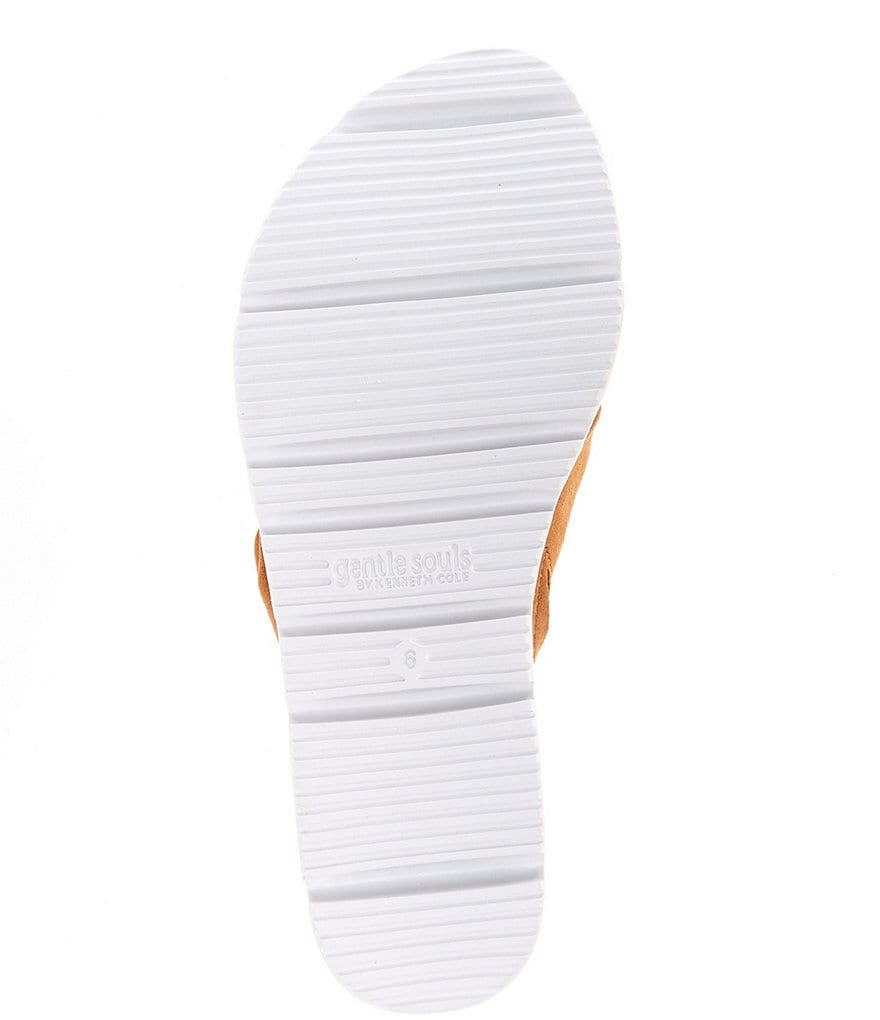 Gentle Souls Lavern Suede Toe Thong Platform Sandals
