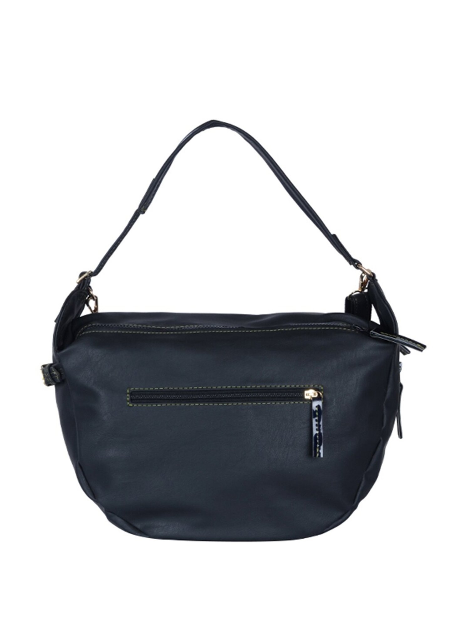 Baggit Tacker Auplin Black Solid Medium Handbag