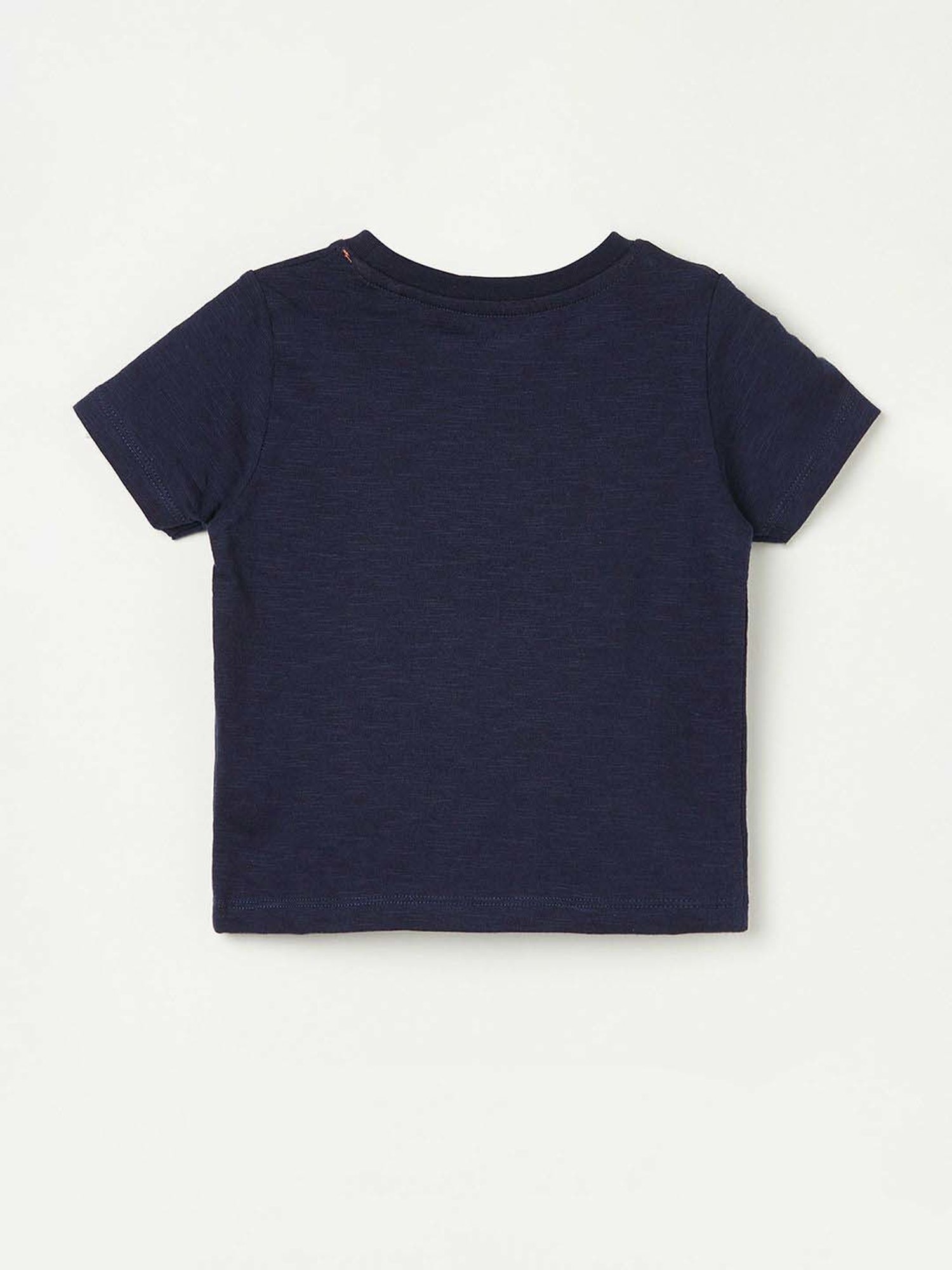 Juniors by Lifestyle Kids Navy Cotton Printed T-Shirt